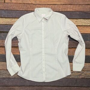 Women's Brooks Brothers Striped Button Down Dress Professional Tailored Shirt